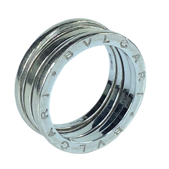 Bvlgari B.zero1 three-band ring in 18 kt white gold 12.4 gm s9.5 JR8083